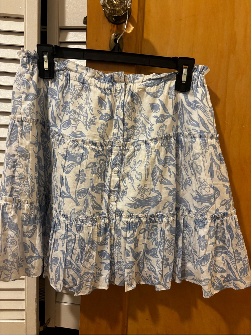 Beach Club (Intermix) Floral Button-Front Skirt